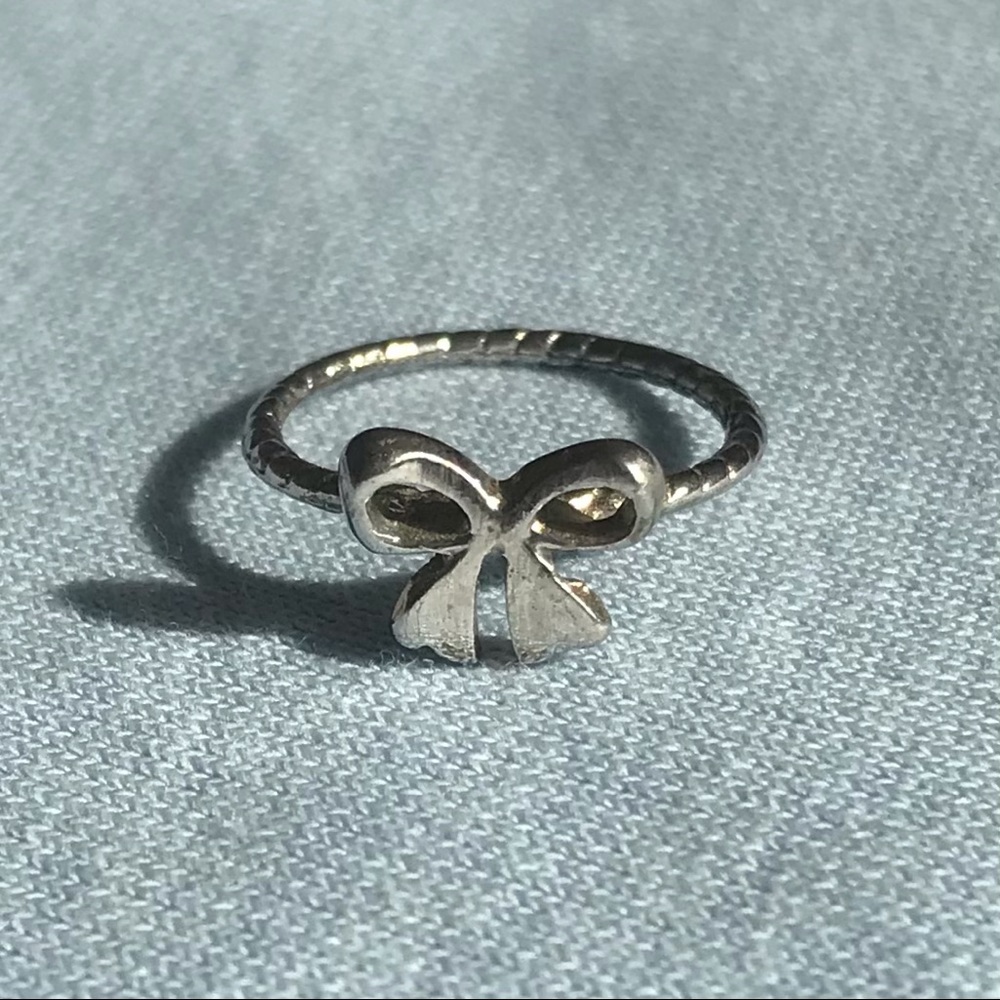 Silver Bow Ring